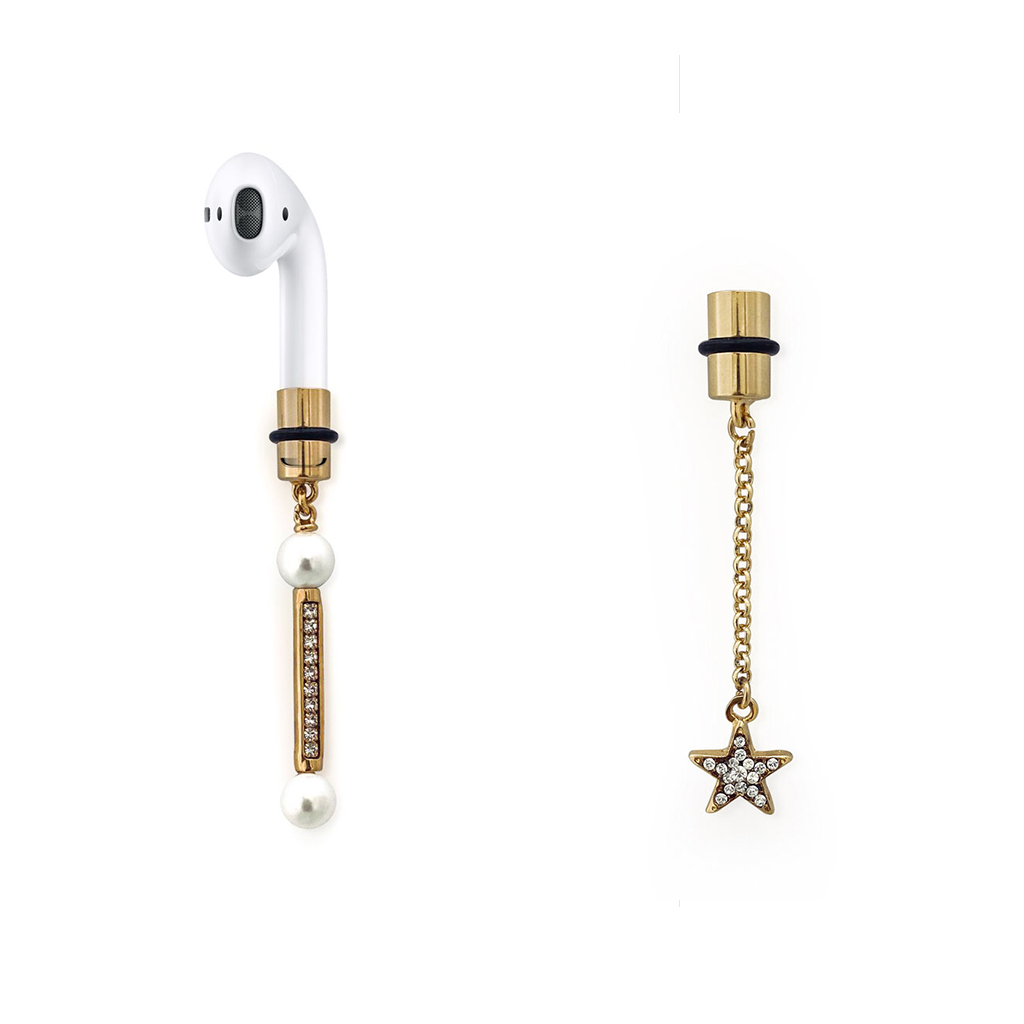 gold airpods charm