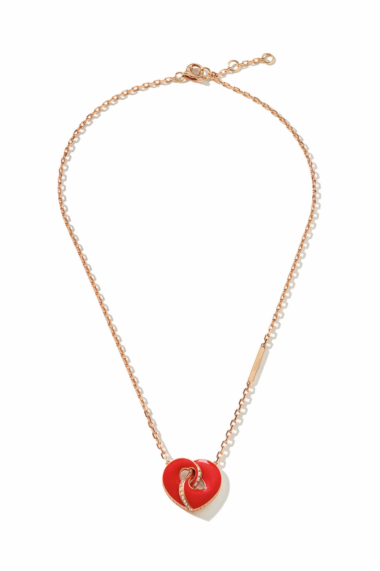 heart shaped gold necklace