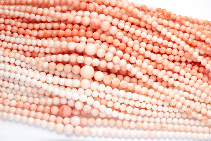 pink necklaces with pearls