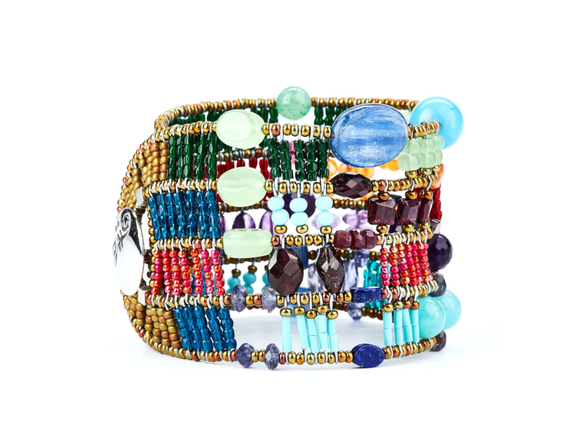 bracelet with colored stones